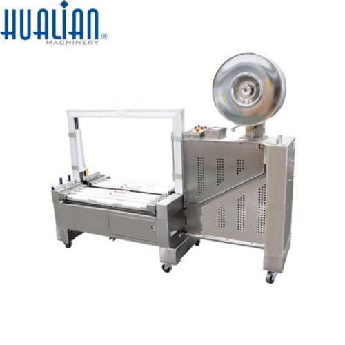 Máquina flejadora automática de mesa baja